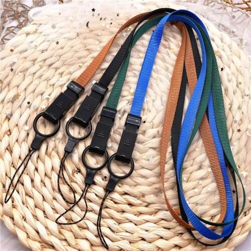 Simple Detachable Neck Strap Necklace Long Lanyard String Holder For Cell Phone Case Camera USB Flash Drive Keys ID Card Badge