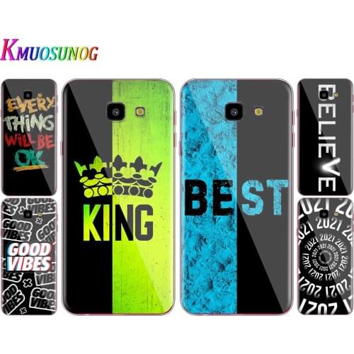 Transparent Cover BEST Text Sentence For Samsung Galaxy J8 J7 J6 J5 J4 J3 J2 Duo Prime Plus Core 2018 Phone Case
