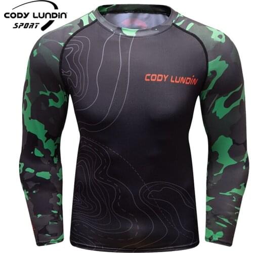 Digital Printed Rashguard Cody Lundin Running Muay Thai T shirt Gym Boxing Tops For Men