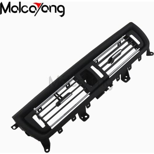 With Chrome Car Front Console Grill Dash AC Air Vent Fit for BMW 520 523 525 528 530 2010 2011 2012 2013 2014 2015 2016