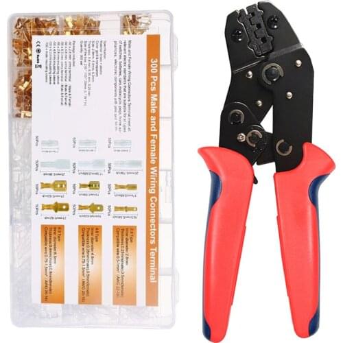 SN-48B crimping tool kit 600 pcs 4.8/6.3 plug terminal crimper crimping pliers set wire 0.5-1.5mm² alicate hand tool krimptang