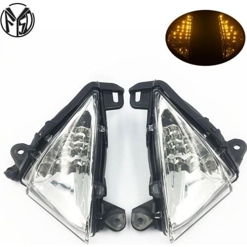 Front LED Turn Signal Indicator For KAWASAKI ZX6R ZX10R Z750 Z1000 NINJA 650R ER6N ER6F Motorcycle Accessories Light Blinker