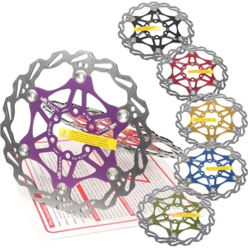 Mountain Bike Brake Rotor 160mm/180mm/203mm Stainless Steel Rotor Strong Heat Dissipation Floating Rotor MTB Disc Brake Pad