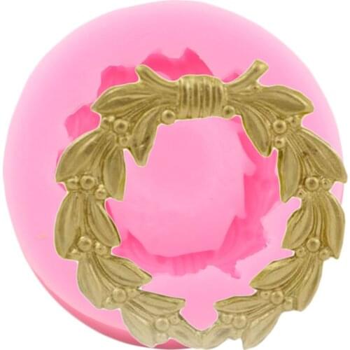 Laurel Wreath Berries Silicone Molds Leaves Fondant Cake Decorating Tools Cupcake Topper Candy Clay Chocolate Gumpaste Moulds