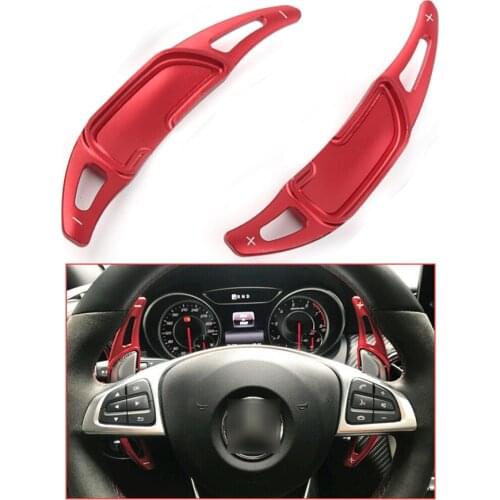 Yubao For Mercedes Benz AMG GLA45 SL63 A45 C63 E63 S65 CLS6 W176 W205 W213 W222 Red Car Steering Wheel Shift Shifter Paddle