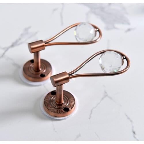 1 Pair Ball Curtain Hooks Wall Tie Back Tassel Brush Holder Buckle Coat Hat Hook Curtain Accessories Hanging Ball Holdback