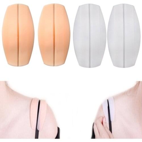 1 Pair Breathable Silicone Shoulder Pad Soft Bra Strap Holder Cushions Non Slip Shoulder Strap Pads Holder Bra Relief Pain