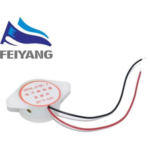 1PCS 95DB Alarm High-decibel 3-24V 12V Electronic Buzzer Beep Alarm Intermittent Continuous Beep for Arduino SFM-27