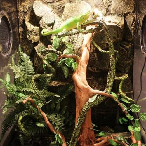 1PC Terrarium Reptile Jungle Vines Lizards Flexible Jungle Vines Bendable Artificial Vine Terrarium Decor Reptile Pet Vivarium