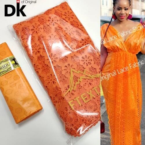 2.5+2.5 Yards Bazin Riche Fabric Embroidered Swiss Voile Lace For Indian Wedding Bride Dress Sewing Afirican Traditional Fabric