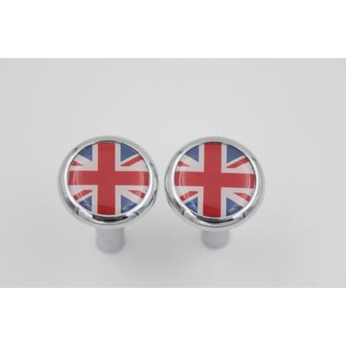 2pcs ABS Car Door Bolt Insignia Emblem Decorative Trim Cover 3D Cap for All Mini Cooper F56 F57 F60 R55 R56 R57 R58 R59 R60 R61