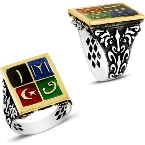 925 Silver Special Handmade Desing English Men Ring