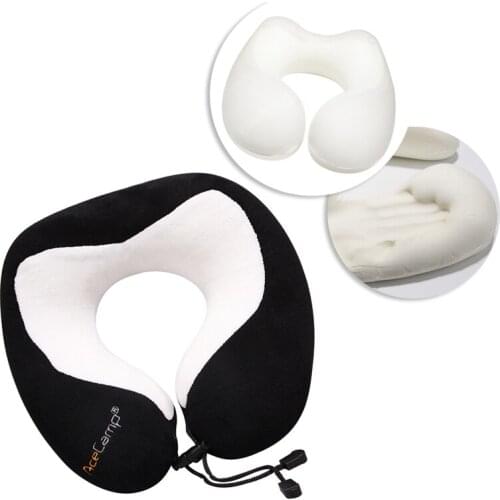 AceCamp Travel Neck Pillow Cozy Soft Lightweight Headrest Car U Shaped Sleeping Airplane Body Cute Panda Support Outdoor Gear