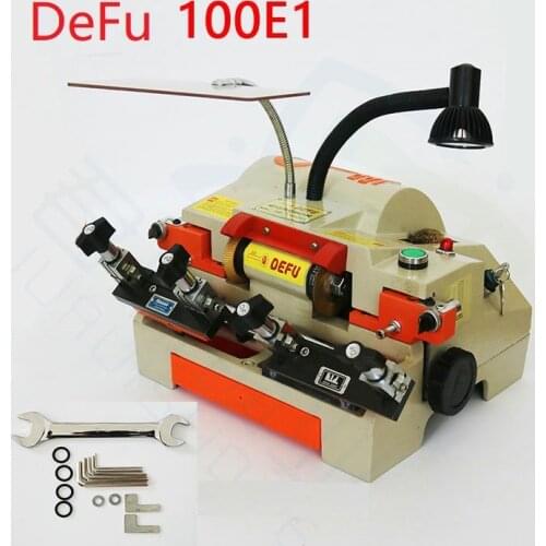 Defu 100E1 Double head Duplicating Car Auto key Cutting Machine horizontal machine For House Door Key Duplicated Machine