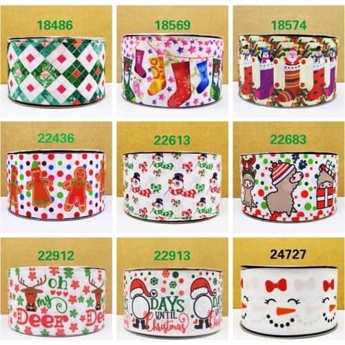 Free shipping 10 yards cartoon printed grosgrain ribbon 18486