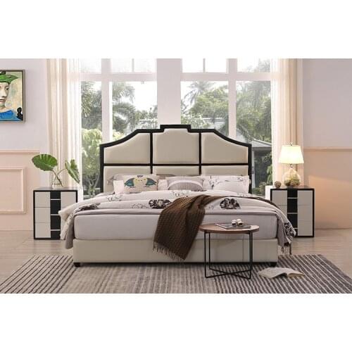 Europe and America Genuine leather bed frame Soft Beds Home Bedroom Furniture cama muebles de dormitorio / camas quarto 1.8*2 m