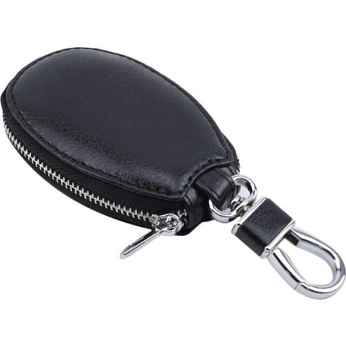 PU Leather Women Car Key Bag Wallet Men Key Case Housekeeper Organizer Holders Women Keychain Clip Round Pouch Keys