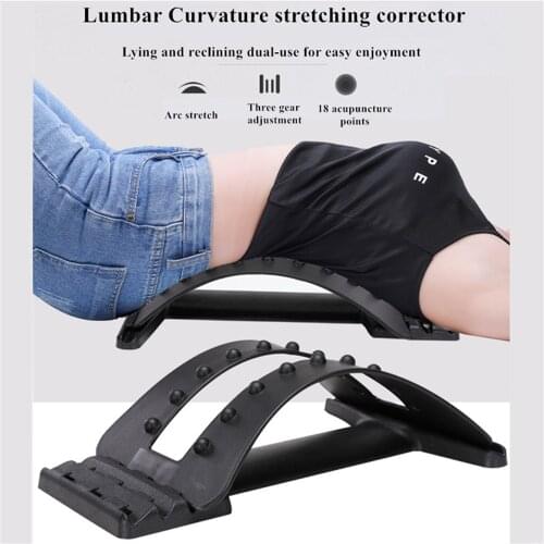 Back Massager Stretcher Equipment Massage Tools Massageador Magic Stretch Fitness Lumbar Support Relaxation Spine Pain Relief