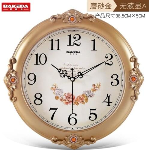 Wall Clock Vintage Wood Mute Household Creative Clock Fashion Personality Clock Americanwall Bedroom Quartz Retro Style Clock