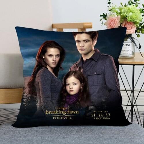 New Arrival Twilight Pillow Cover Bedroom Home Office Decorative Pillowcase Square Zipper Pillow Cases Satin Soft No Fade