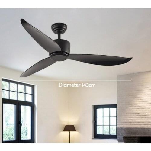 Nordic ceiling fan luxury restaurant home ceiling fan American-style simple household ceiling fan without light AC 220V 56 inch