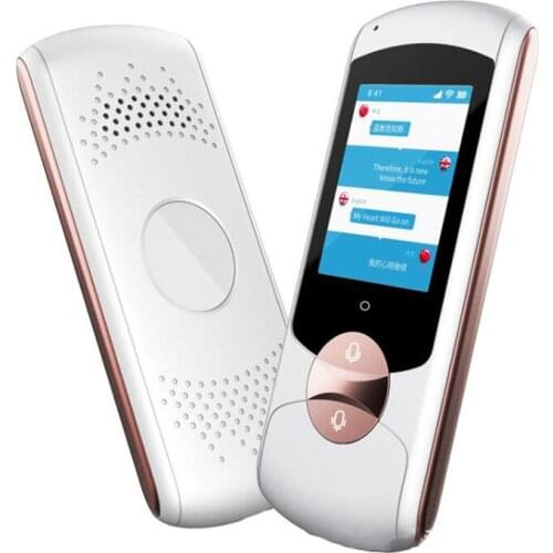 Portable 77 languages intelligent voice translator 2.0 touch screen with wifi Offline English Russian Korean language translator