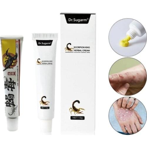 Scorpion king Herbal Material Psoriasis Creams Dermatitis Eczema Pruritus Psoriasis Ointment Foot care body Cream