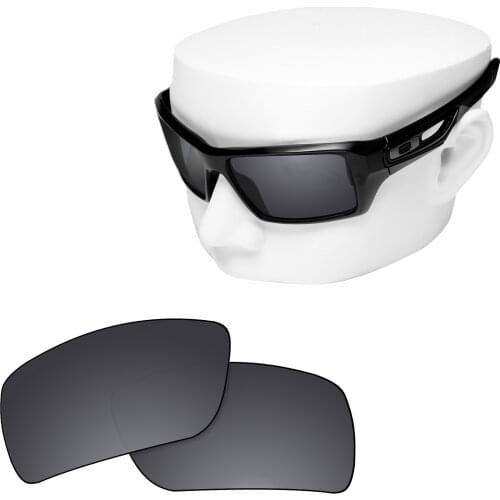 OOWLIT Polarized Replacement Lenses of Black Chrome for-Oakley Eyepatch 2 OO9136 Sunglasses