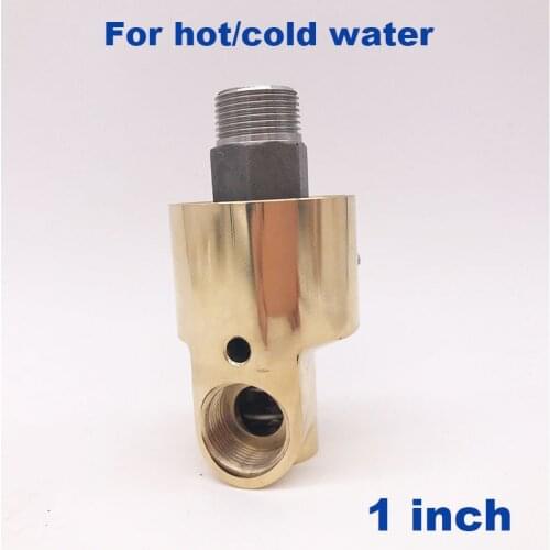 GOGO Left/Right-hand thread high temperature industrial cold water brass swivel fitting rotating connector 1 inch rotary joint