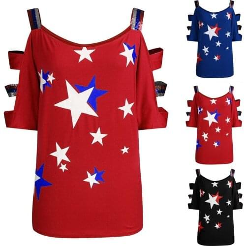 WomenS T-Shirts Casual Summer Off-The-Shoulder Plus Size Sling Stitching Sleeves Top T-Shirt Women Clothes Sexy T Shirt