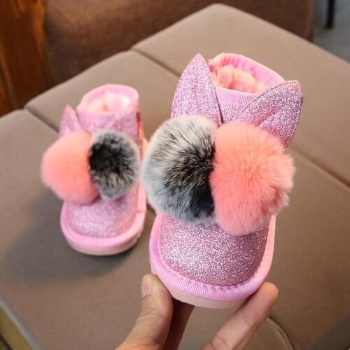 Girls Snow Boots Children Shoes Winter Warm Boots For Girls Sport Child Shoes Kids Sneakers 2020 Brand Fashion Sport Boots