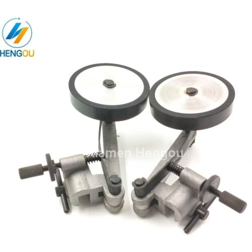 1 Pair 2 Pair free shipping Mitsubish feeder wheel Mit paper pressure wheel assembly rubber wheel offset printing machine parts