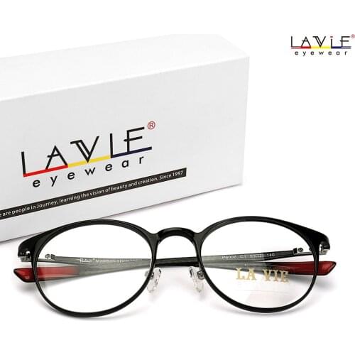 2018 New Design Handmade Carbon Fiber Male Frame Round Eye Glasses Light Flexible Female Eyeglasses Frame for Myopia Glass 9001