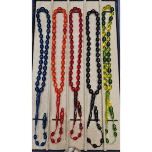 5 Pieces Barley Amber Powder Set Turkish Handmade Islamic Set Rosary Religious Belief Men Women