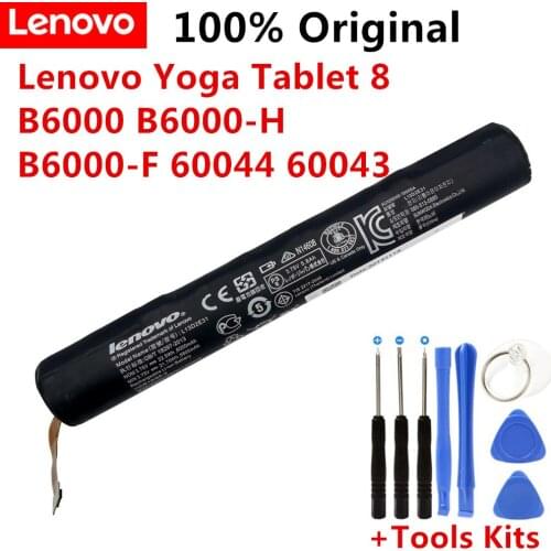 L13D2E31 Tablet Battery for Lenovo Yoga Tablet 8 B6000 B6000-H B6000-F 60044 60043 L13C2E31 3.75V 22.5WH 6000MAH