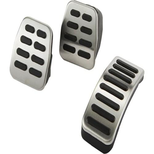 Stainless Steel Car Gas Brake Pedal Cover Rest Foot Pedals for Volkswage Polo Bora Golf MK4 Jetta MK4 Lavida Skoda Accessories