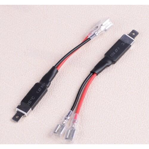 Beler 2Pcs Car 12V H1 HID XenonHeadlight Lamp Bulb Adapter 30W 18AWG 3.3A Plastic Converter Cable Wiring Harness