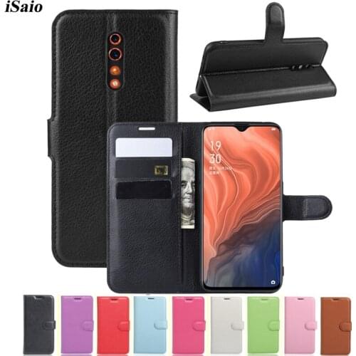 For OPPO Reno Z Wallet Case Flip Leather Cover for OPPO Reno Z Mobile Phone Case 6.4 TPU Back Shell Stand with Card Holder Funda