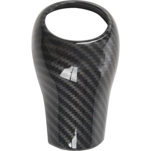 Carbon Fiber Gear Shift Knob Cover for Mercedes-Benz W204 W212 a C E G GLS Class (Bring Wet Wipes)
