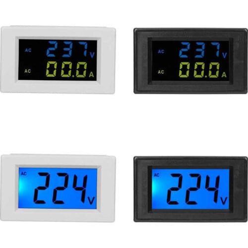 D85-2042A Digital Display Voltmeter Ammeter Voltage Current Measuring Meter Tester Single/Double Display