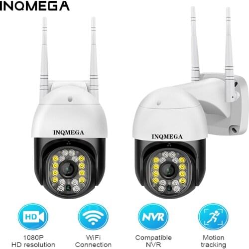 INQMEGA Wifi Video Surveillance Camera Security Protection Outdoor 4x Digital Zoom Two-channel Audio Cloud CCTV Camera