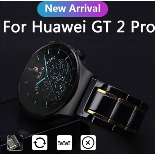 20 22mm Ceramic Watch Bracelet For Huawei GT2 Pro Top-quality Watch Strap For Huawei Watch GT 2 pro 46mm Band For garmin venu SQ