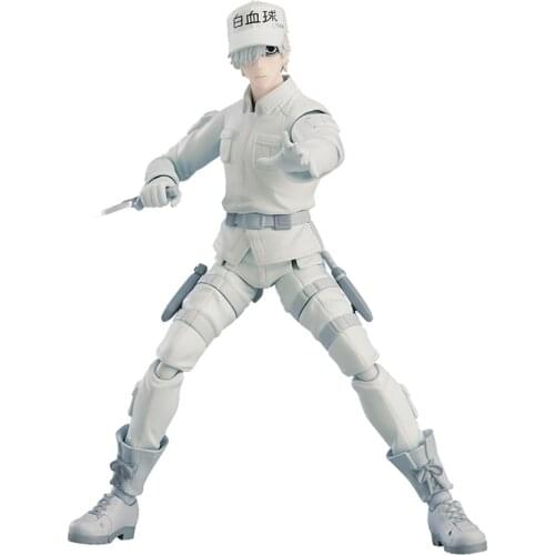 Cells At Work White Blood Cell Anime Action Figures Model Collectible Peripheral Hand-Made 15 Cm PVC Ornaments Toy In Stock