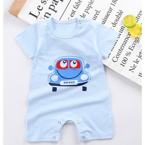 Jumpsuit Baby Romper Summer Short Sleeve Animal Baby Girl Clothes Casual Cartoons New Born Unisex Ropa De Bodysuits BE50BR