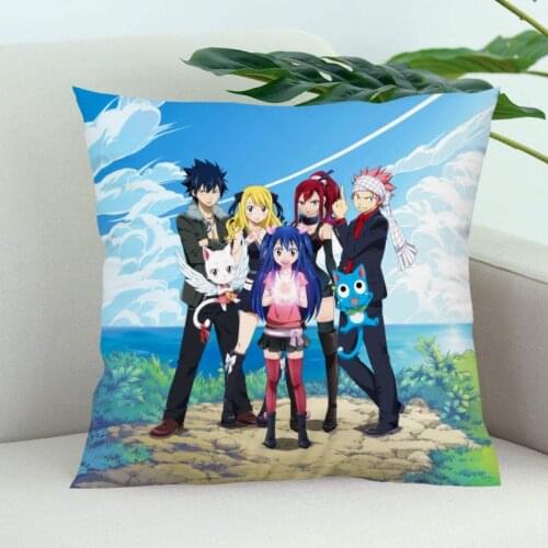 Best Fairy Tail Pillowcase Wedding Decorative Pillow Cover Custom Gift For Printed Pillow Cases 60X60cm(Two Sides)