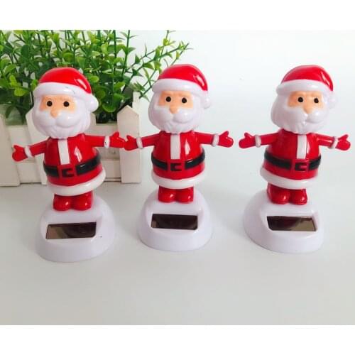 Cute Solar Xmas Tree Desktop Ornament Bobbling Dancer Car Decor Home Decor Xmas Ornament Decoration Figurines
