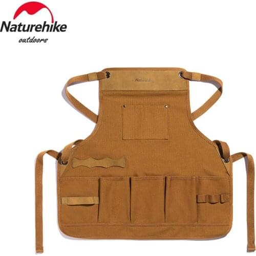 Naturehike Multi-Functional Leather Apron Outdoor Camp Wear Resisting Cowhide Picnic open Work Clothes Park Garden Vest