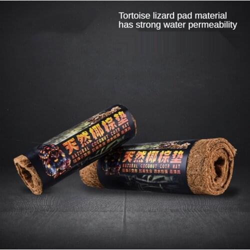Natural Climbing Pet Coconut Palm Mat Reptile Terrarium Moisturizing Mat Tortoise Lizard Snake Reptile Landscaping Supplies