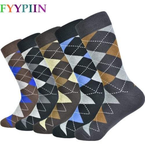 Classic Mens Socks Casual Business High Quality Mens Combed Cotton Socks Clothing Fashion Gentleman Noble Socks for Men