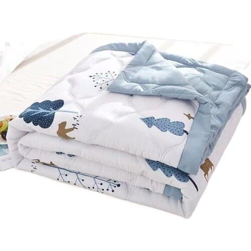 Summer Washed Quilt Air-conditioning Soft Thin Blanket For Newborn Towel Muslin Swaddles Sofa Blanket Breastfeeding Cover
